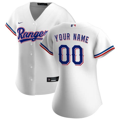 Women's Texas Rangers Nike White Home Limited Custom Jersey 